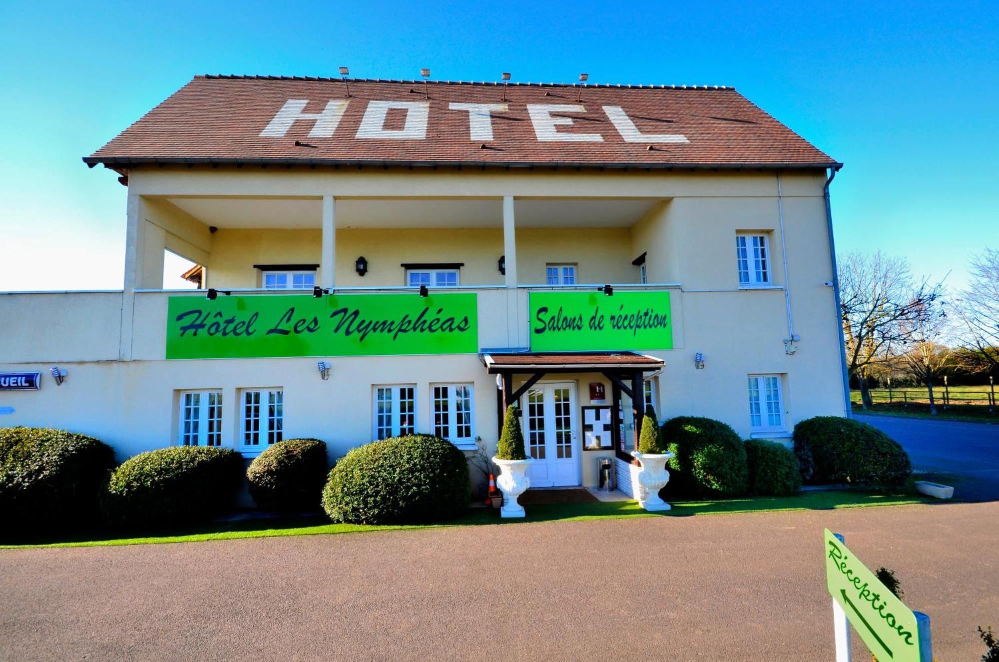 Chaufour-lès-Bonnières Logis Hotel Les Nympheas מראה חיצוני תמונה