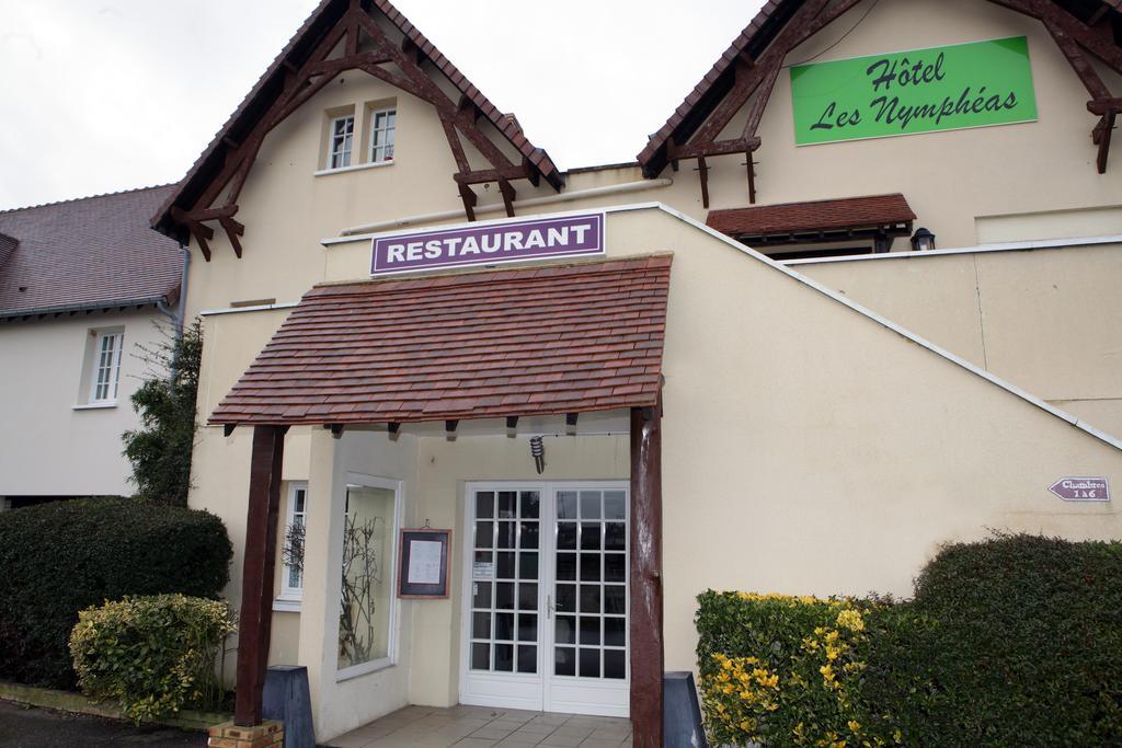 Chaufour-lès-Bonnières Logis Hotel Les Nympheas מראה חיצוני תמונה